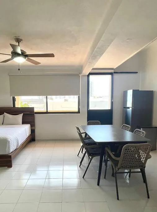 Deco 6B Modern Studio Great Location Cancún Lägenhet